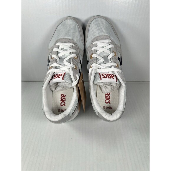 Size 8.5 Mens Asics Lyte Classic Gray White Suede Shoes Sneakers Athletic NEW main image 4